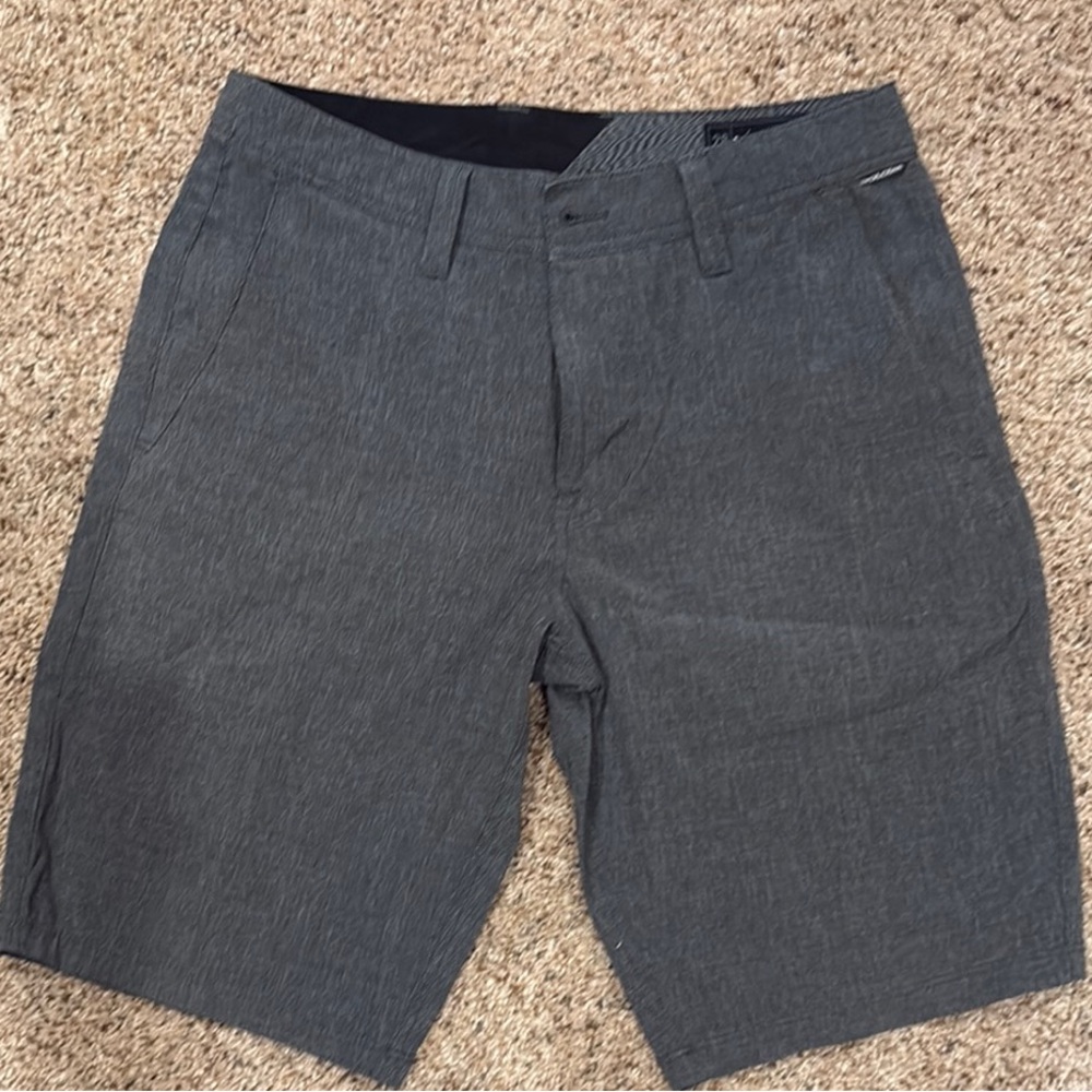 Volcom Gray Flat Front Shorts Tailored for Business Casual